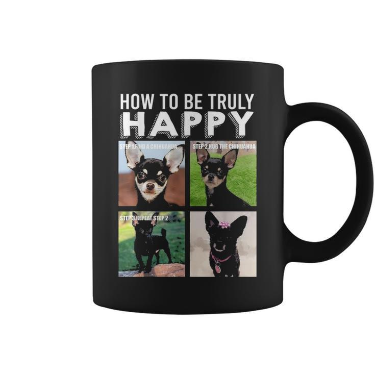Black Chihuahua Face Funny Chi Dog Mom Dad Lover Theme Gifts Coffee Mug