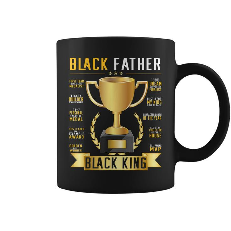 Black Father King Trophy Cup Afro Black Dad Fathers Day  Coffee Mug