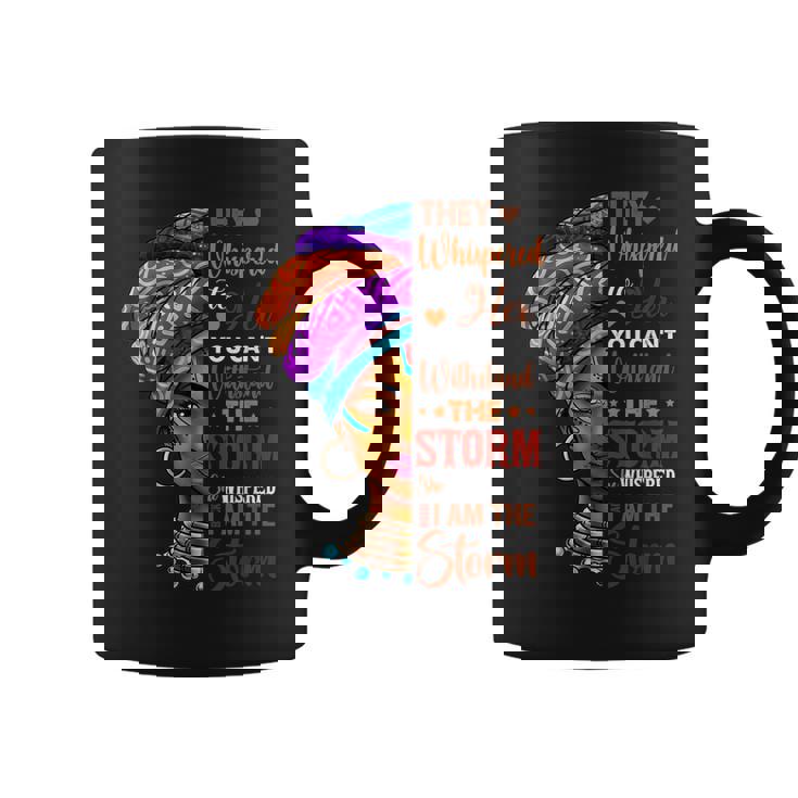 Black History Month African Woman Afro I Am The Storm Coffee Mug