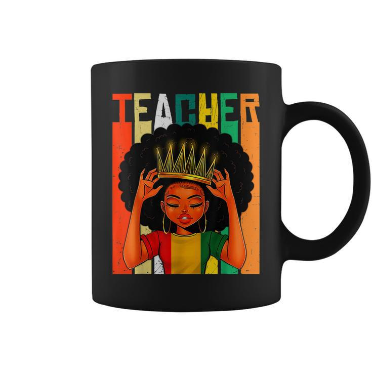 Black History Month Black Teacher Magic Black Queen Africa  Coffee Mug