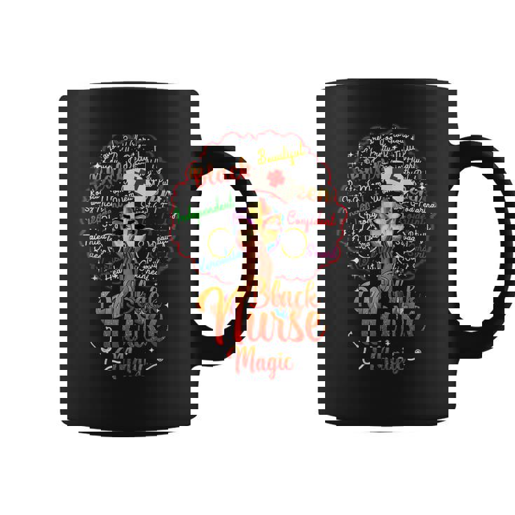 Black Nurse Black History Queen Melanin Afro African Pride  Coffee Mug