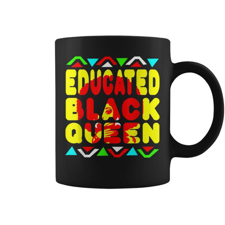 Black Queen Educated African American Pride Dashiki  Coffee Mug