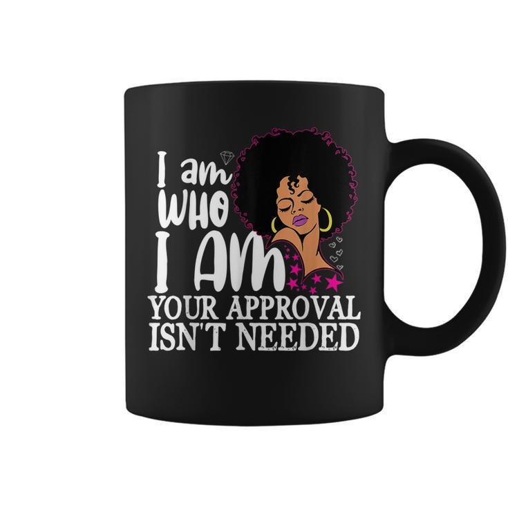 Black Queen Gifts Curly Natural Afro African American Women  Coffee Mug