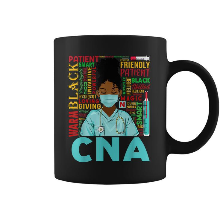 Black Strong Nurse Cna Afro Melanin African American Women Coffee Mug