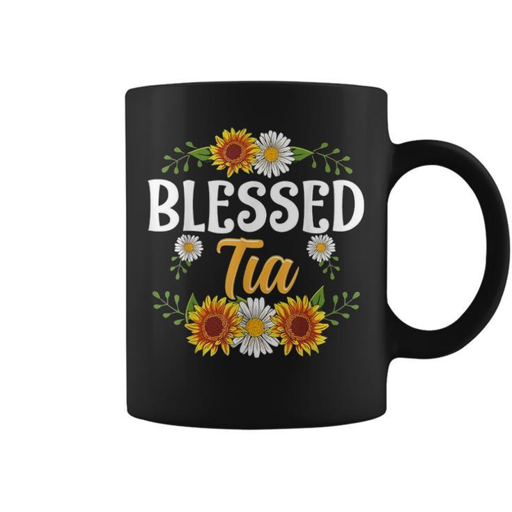 Blessed Tia  Mothers Day Cute Gift Floral Coffee Mug
