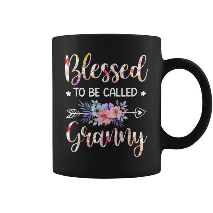 Blessed To Be Called Granny Floral Mothers Day  Coffee Mug