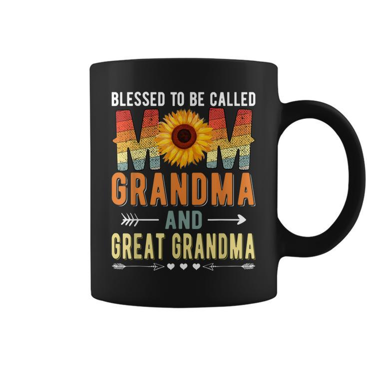 Blessed To Be Called Mom Grandma Great Grandma Mothers Day Coffee Mug
