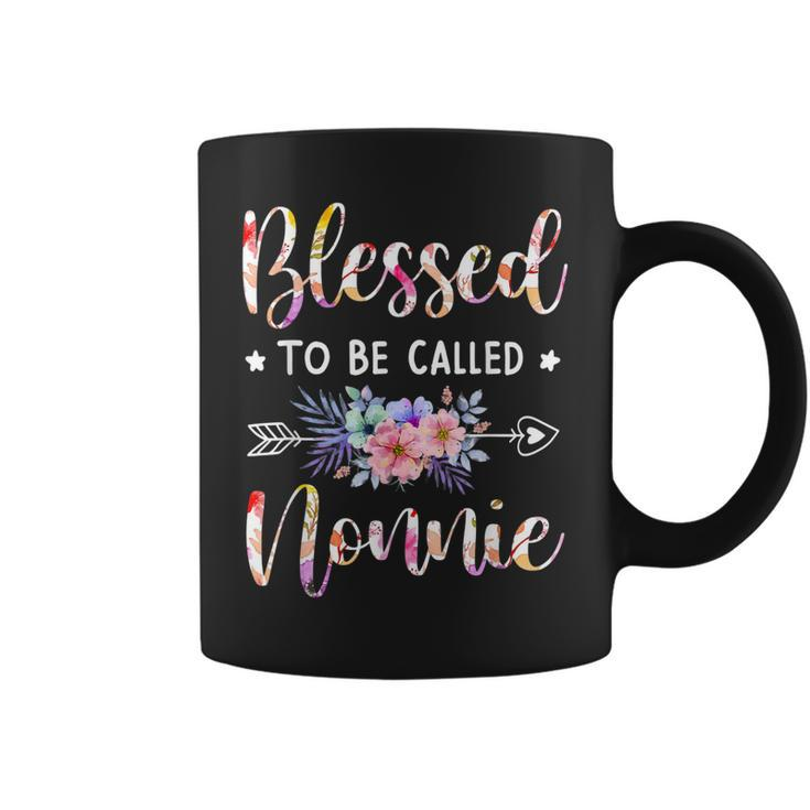 Blessed To Be Called Nonnie Floral Mothers Day  Coffee Mug