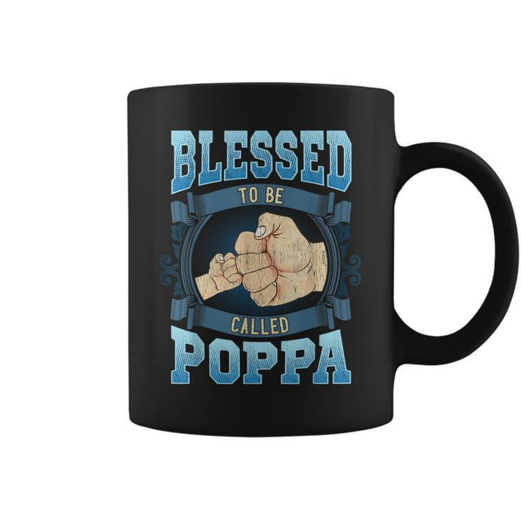 Blessed To Be Called Poppa Gifts Poppa Fathers Day Gift For Mens Coffee Mug