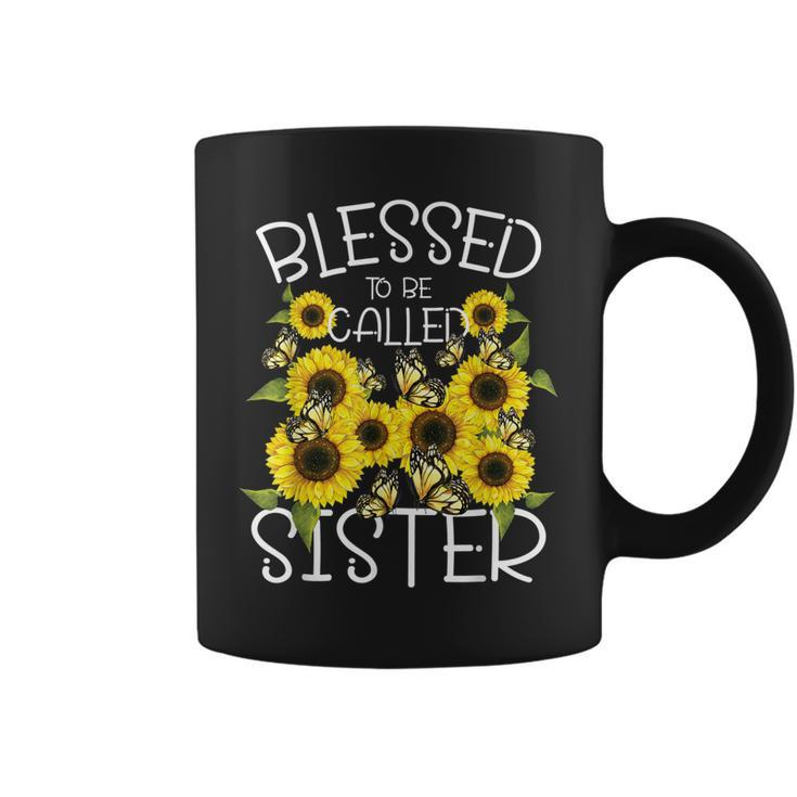 Blessed To Called Sister Sunflower Lovers Sibling Sisters Coffee Mug