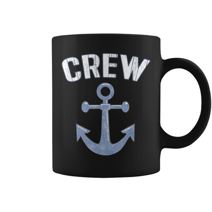 Boating Captain Crew Pontoon Nautical Gift Sailing Anchor  Coffee Mug