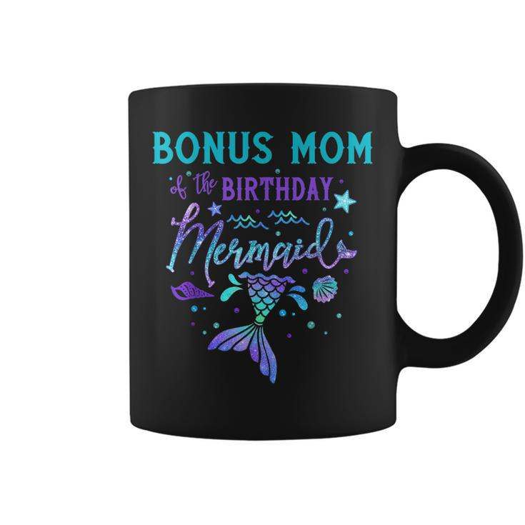 Bonus Mom Of The Birthday Mermaid Theme Party Squad Security Coffee Mug