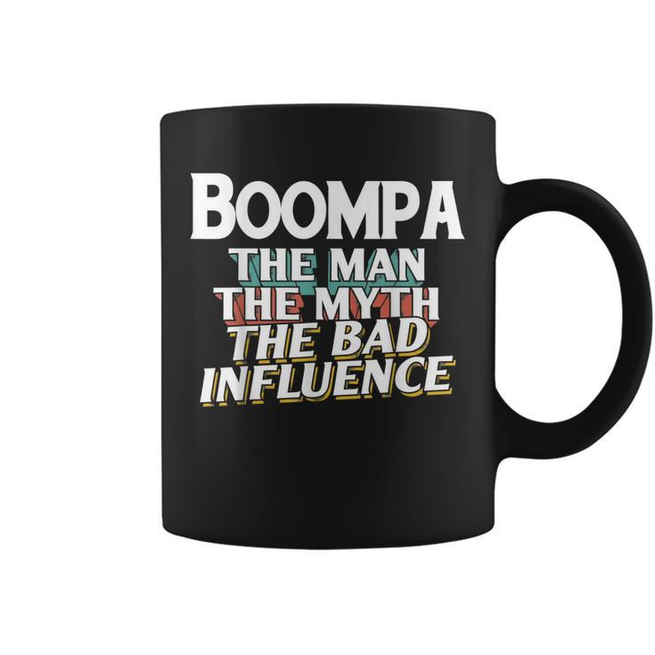 Boompa Gift For The Man Myth Bad Influence Grandpa Gift For Mens Coffee Mug