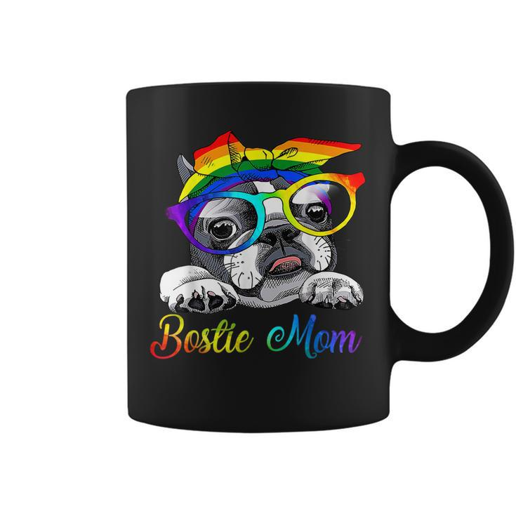 Bostie Mom  For Lgbt Pride Boston Terrier Dogs Lovers  Coffee Mug