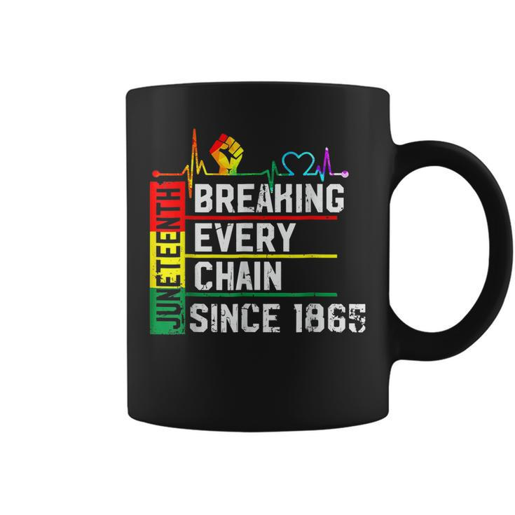 Breaking Every Chain Since 1865 Junenth Black History  V2 Coffee Mug