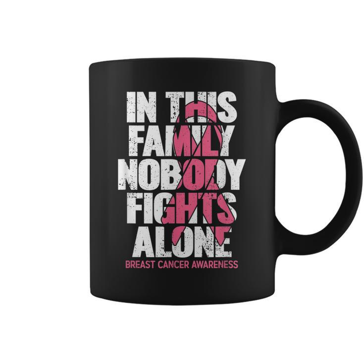 Breast Cancer Support Vintage Family Breast Cancer Awareness  Coffee Mug