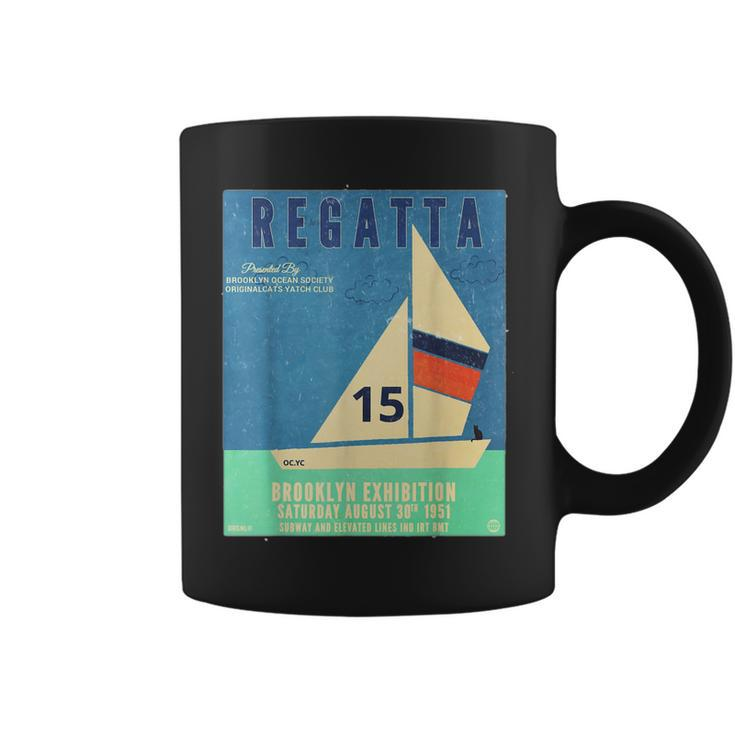 Brooklyn Regatta Vintage Poster   Coffee Mug