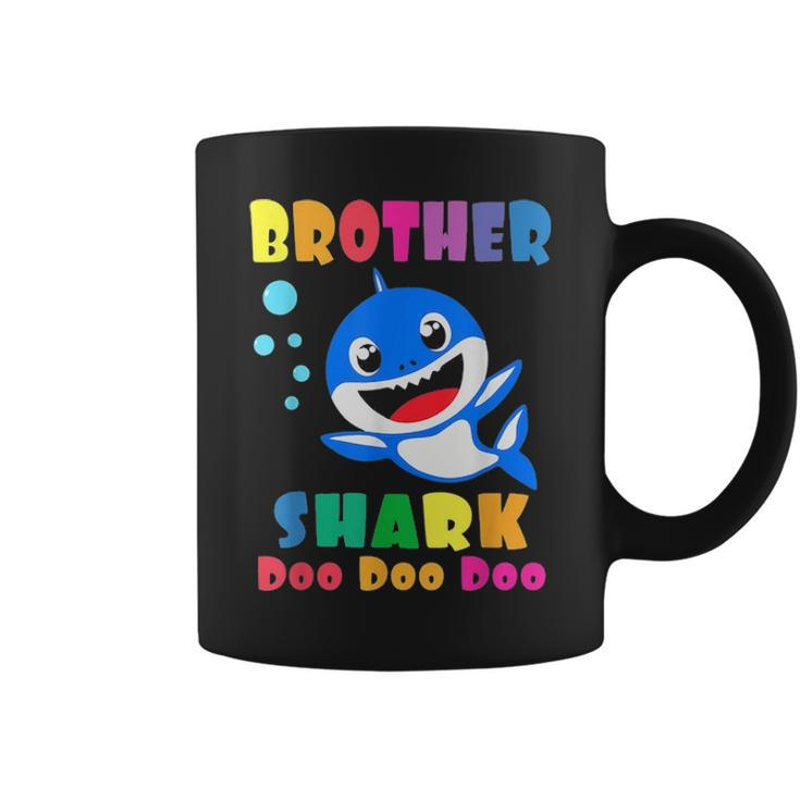 Brother Shark  Funny Fathers Day Gift For Mens Dad Coffee Mug