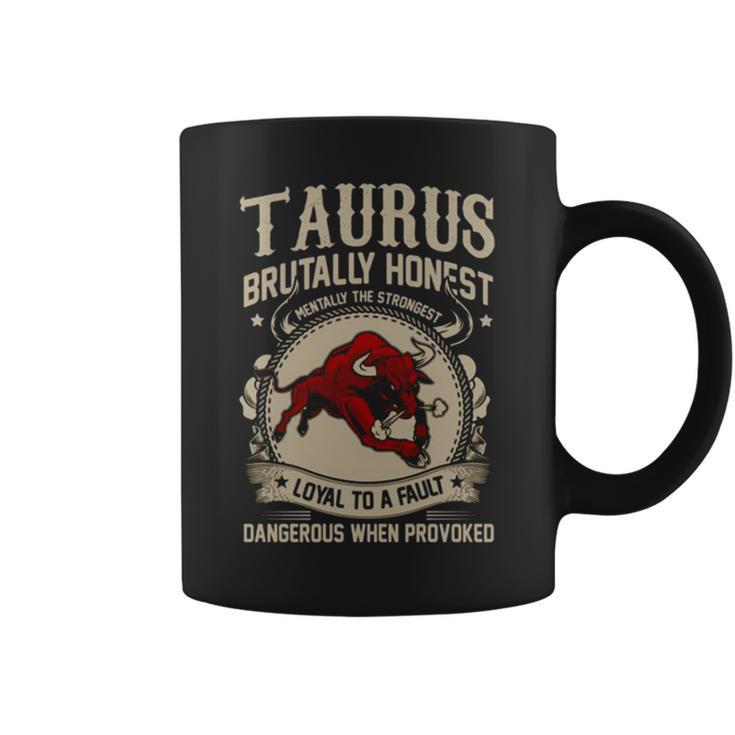 Bull Zodiac Design Vintage Taurus Coffee Mug