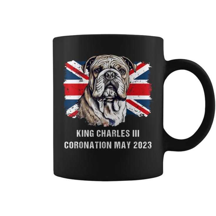 Bulldog Union Jack King Charles Coronation  Coffee Mug
