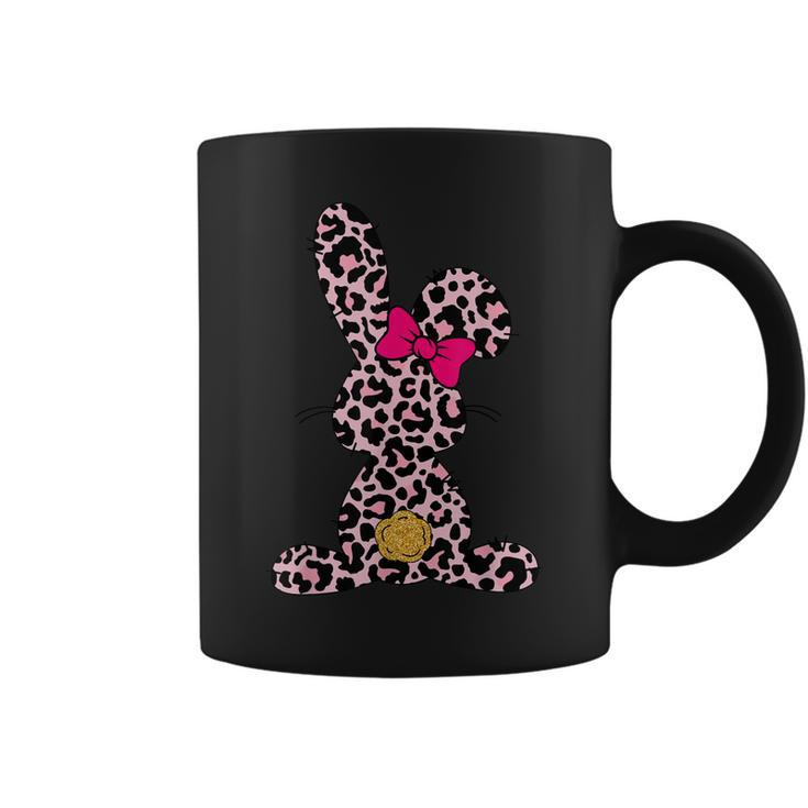 Bunny Easter Pink Leopard Rabbit Cute Easter Day Girls Women  Coffee Mug