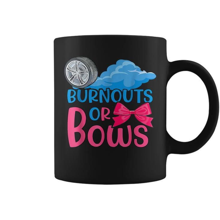 Burnouts Or Bows Gender Reveal Party Idea For Mom Or Dad  Coffee Mug