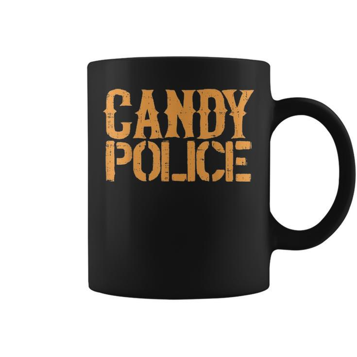 Candy Police  Funny Halloween Costume Parents Mom Dad Coffee Mug