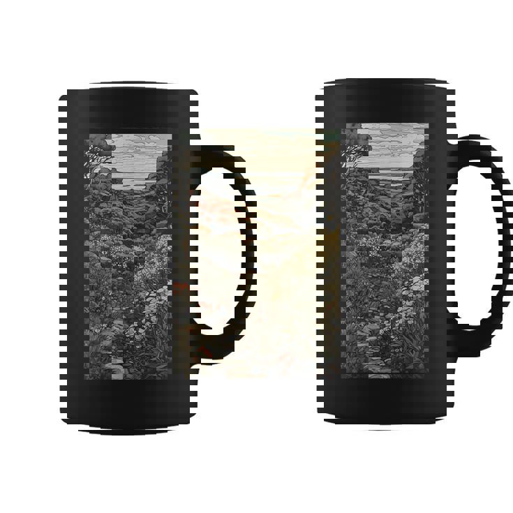 Cape Cod Landscape Japanese Ukiyoe Woodblock Print Coffee Mug