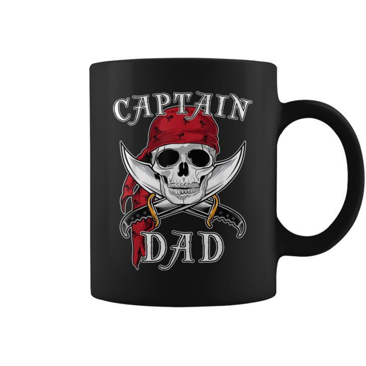 Captain Dad Skeleton Halloween Coffee Mug