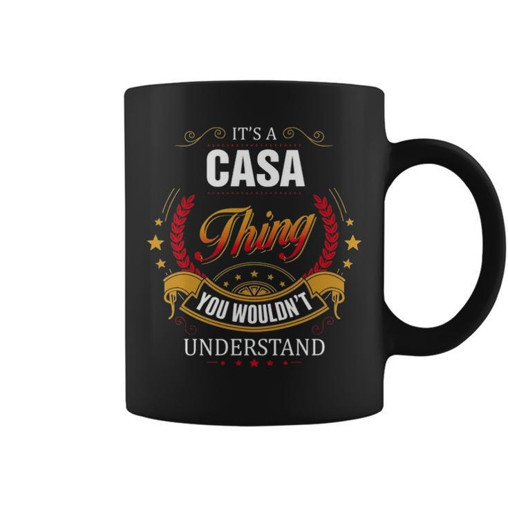 Casa  Family Crest Casa  Casa Clothing Casa T Casa T Gifts For The Casa  Coffee Mug