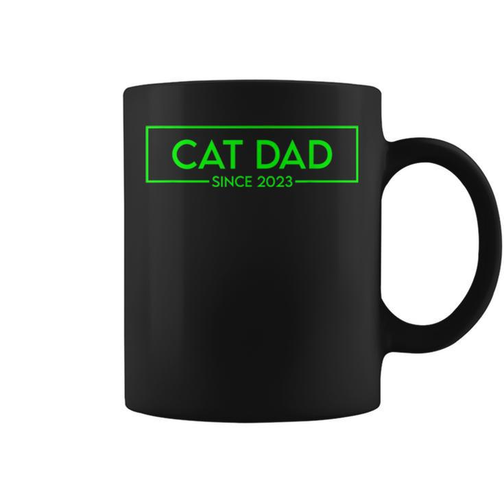 Cat Dad Since 2023 Promoted To Cat Dad  V4 Coffee Mug