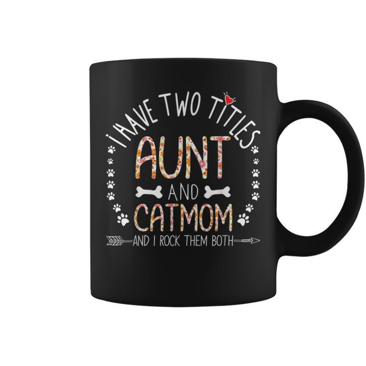 Cat Mom And Aunt Auntie Gifts From Nephew Niece And Kids Coffee Mug