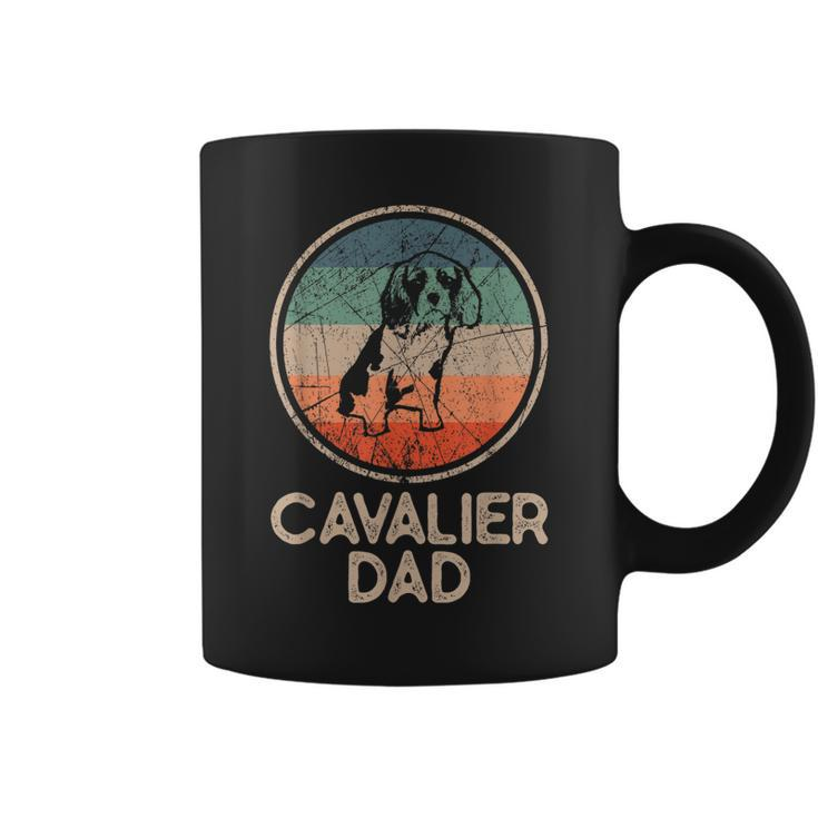 Cavallier Dog - Vintage Cavalier Dad Coffee Mug
