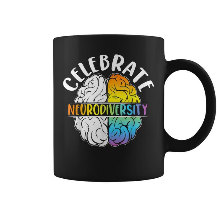 Celebrate Neurodiversity Mental Health Autism Awareness  Coffee Mug