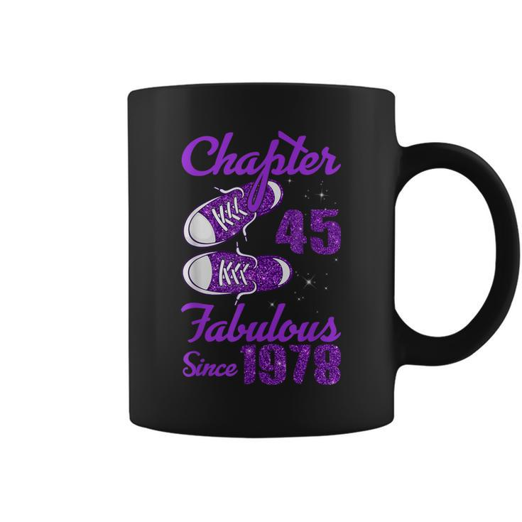 Chapter 45 Fabulous Since 1978 Purple 45Th Birthday  Coffee Mug