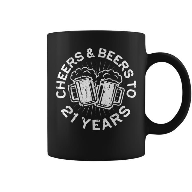 Cheers And Beers To 21 Years  21St Birthday   Coffee Mug