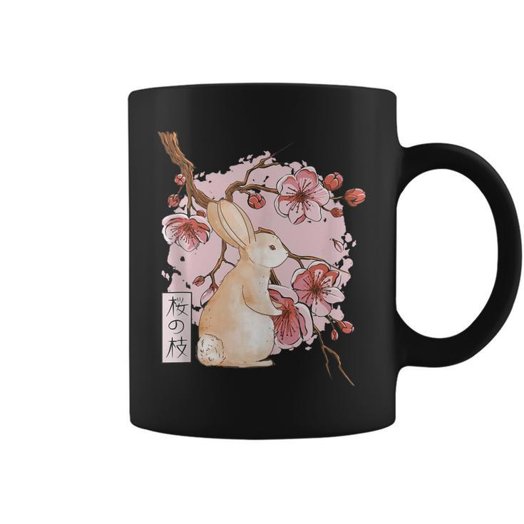 Cherry Blossom Kawaii Cute Rabbit Kawaii Japanese Style  Coffee Mug