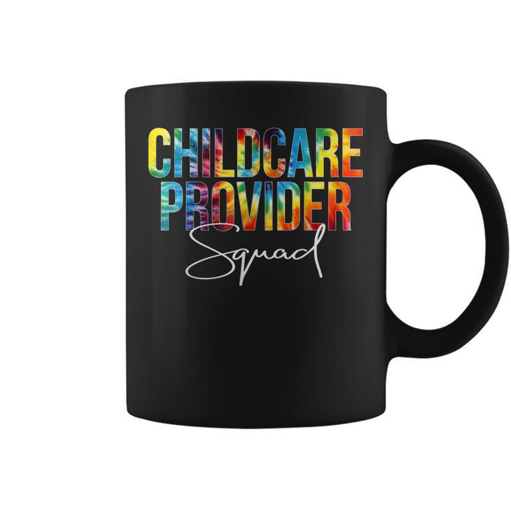 Childcare Provider Squad Appreciation Day Tie Dye Women Work Coffee Mug