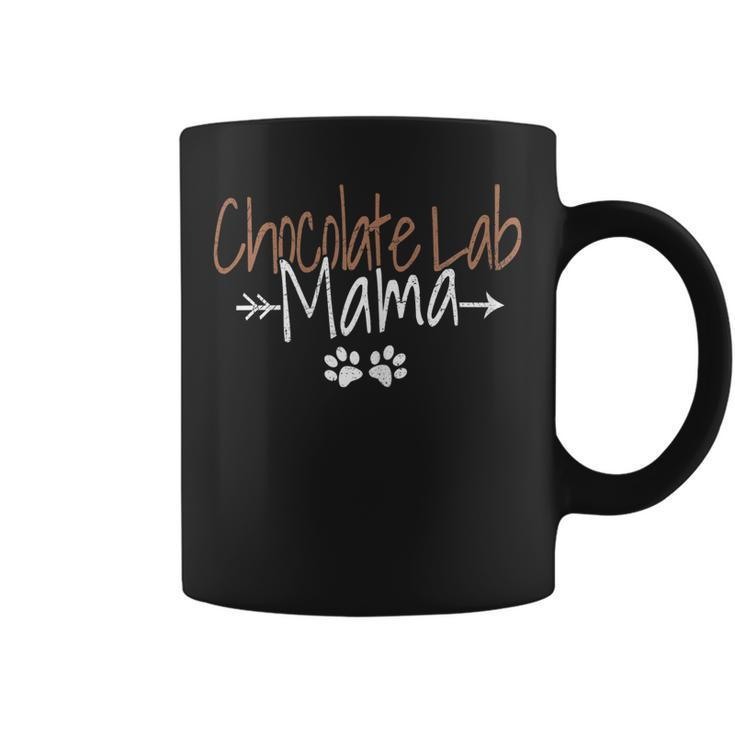 Chocolate Lab Mama  Funny Labrador Retriever Mom Gifts  Gift For Womens Coffee Mug