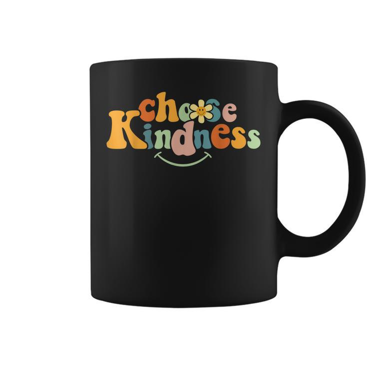 Choose Kindness Retro Groovy Be Kind Women Men Inspirational  Coffee Mug