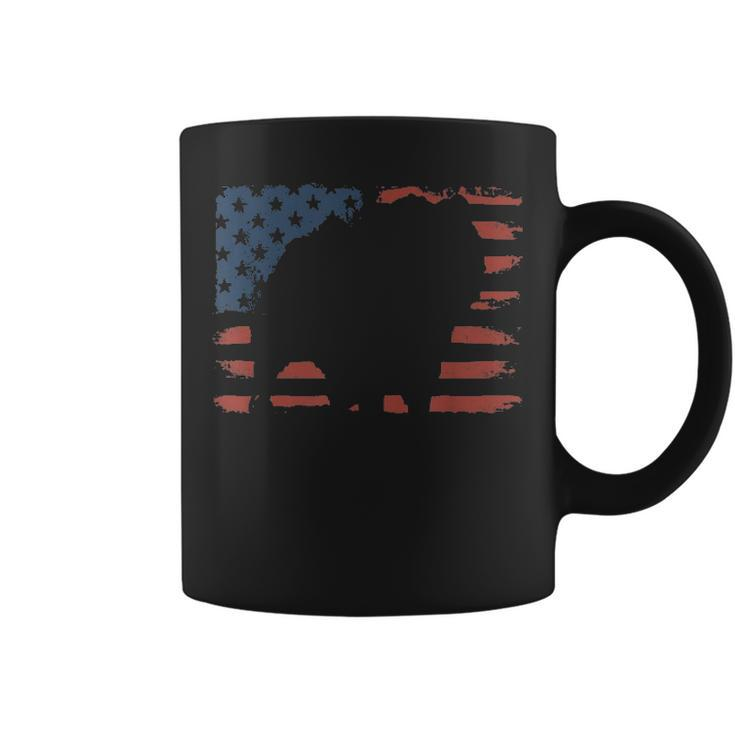Chow Chow Mom American FlagPuppy Dog Dad Father Gift Coffee Mug