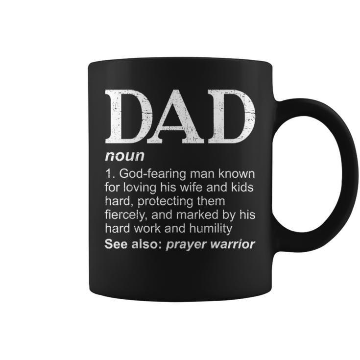 Christian Dad Definition Fathers Day Funny Dad Gift Coffee Mug