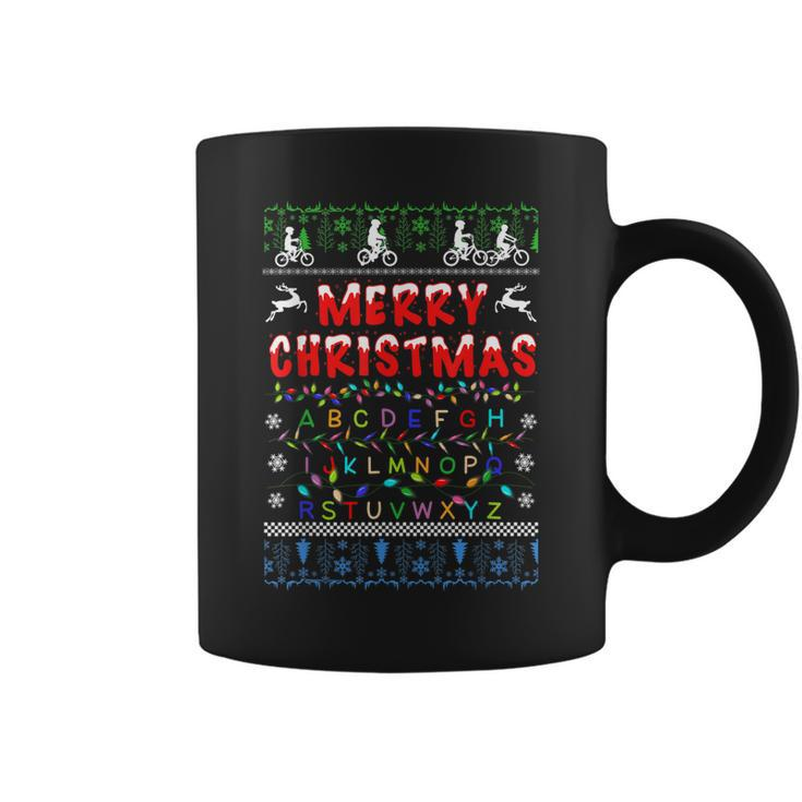 Christmas Things Ugly Upside Down Light Stranger Bike Funny  Coffee Mug
