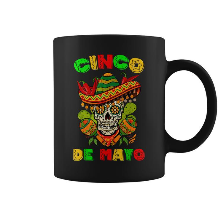 Cinco De Mayo Skull  Mexican Fiesta 5 De Mayo Women Men  Coffee Mug