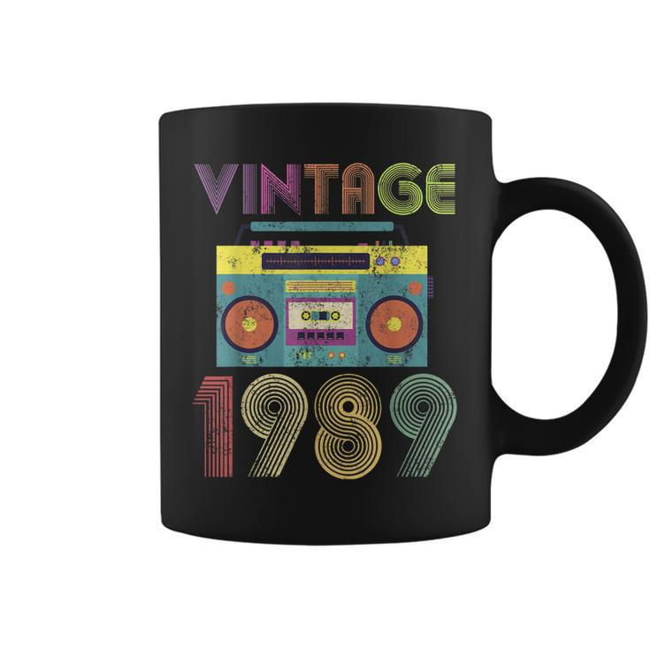 Classic 1989 30Th Birthday Vintage T Shirt Retro Mixtape Coffee Mug