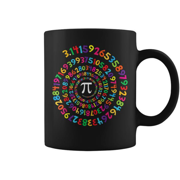 Colorful Pi Swirl - Pi Day And Math Lover Coffee Mug