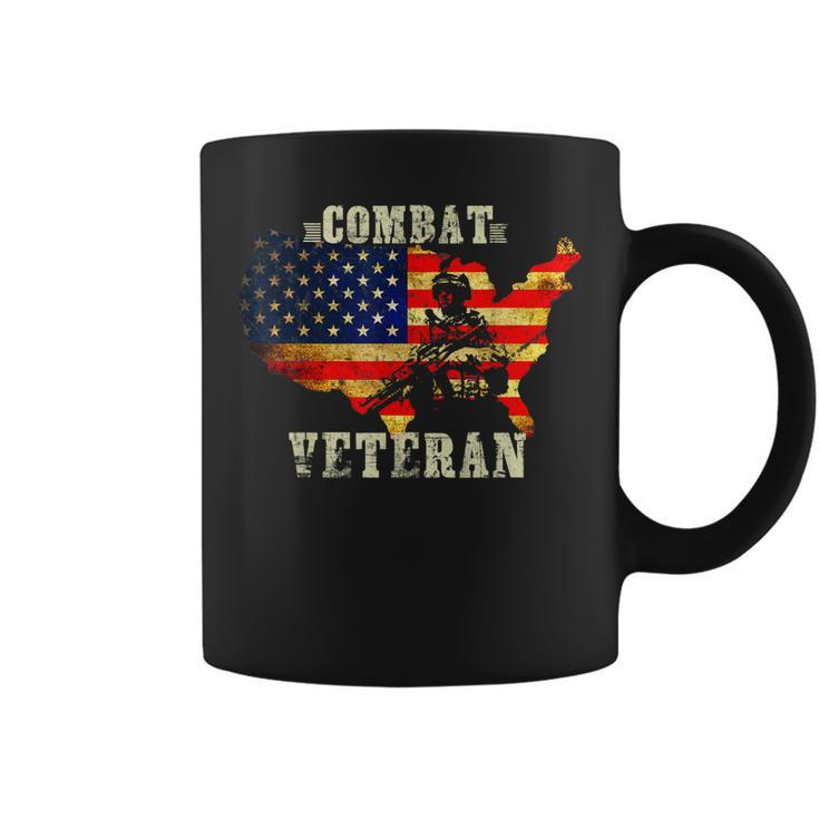 Combat Veteran Proud American Soldier Military Army Gift Coffee Mug