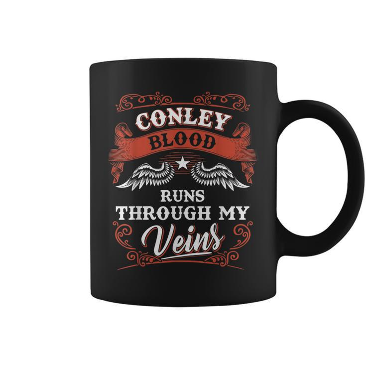 Conley Blood Runs Through My Veins Family Christmas  Coffee Mug