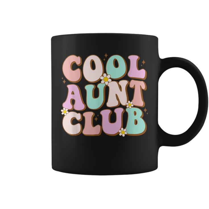 Cool Aunt Club Funny Retro Groovy Cool Aunt Club Aunties  Coffee Mug