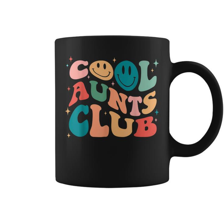 Cool Aunt Club Groovy Retro Smile Cool Aunt Club Aunties  Coffee Mug